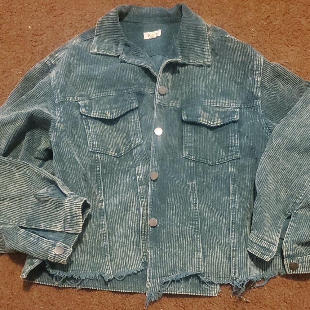 Teal Corduroy Jacket